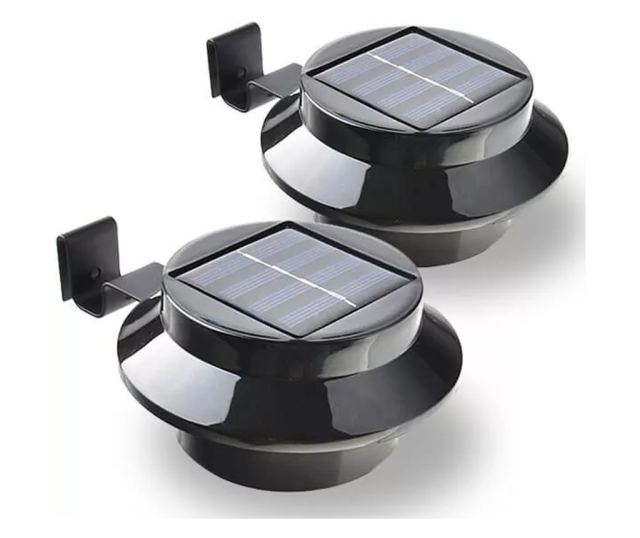 2 buc lampa solara de gradina - Negru
