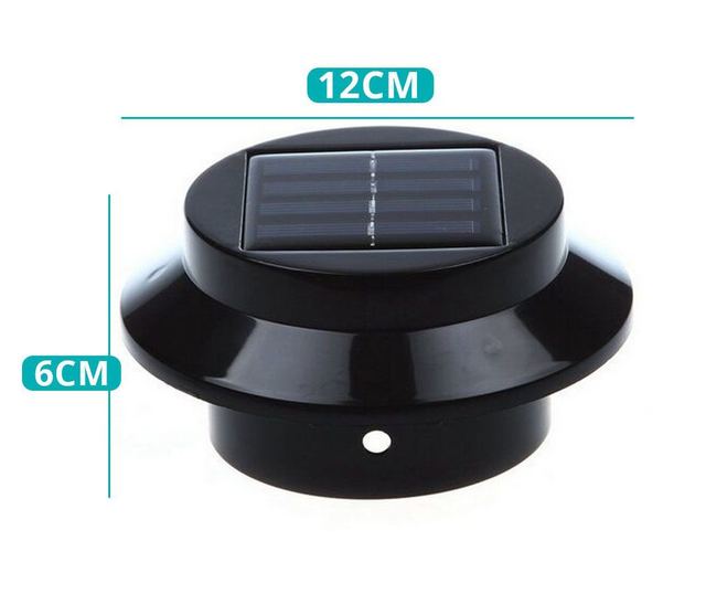 2 buc lampa solara de gradina - Negru