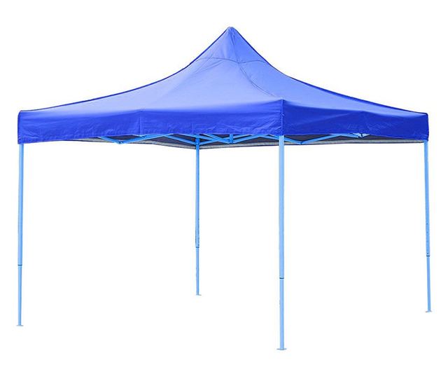 Összecsukható kerti pavilon, 2,9x4,25 méteres, kék