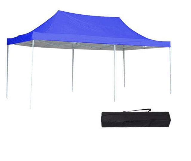 Összecsukható Kerti pavilon, 2,9x4,25 méteres, hordtáskával, kék
