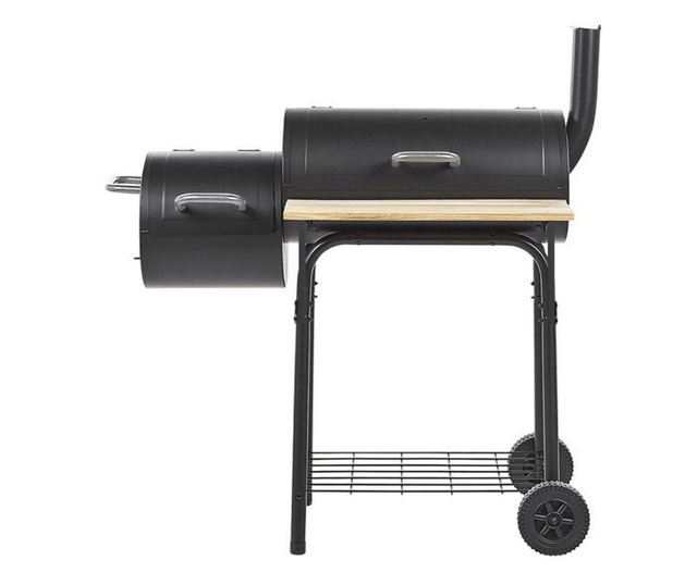2v1 BBQ gril a smoker na dřevěné uhlí