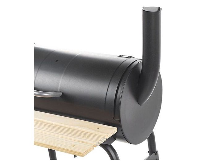 2v1 BBQ gril a smoker na dřevěné uhlí