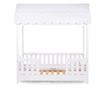 Pat Casuta Childhome cu protectii laterale 70x140 cm Lemn Alb thumbnail 2