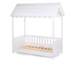 Pat Casuta Childhome cu protectii laterale 70x140 cm Lemn Alb thumbnail 3