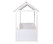 Pat Casuta Childhome cu protectii laterale 70x140 cm Lemn Alb thumbnail 4