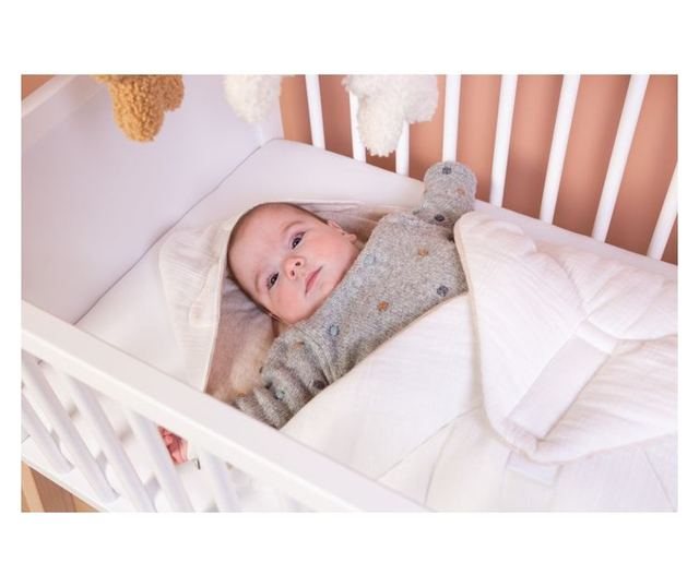 Childhome pólya 75x75 cm Jersey/Muszlin Teddy