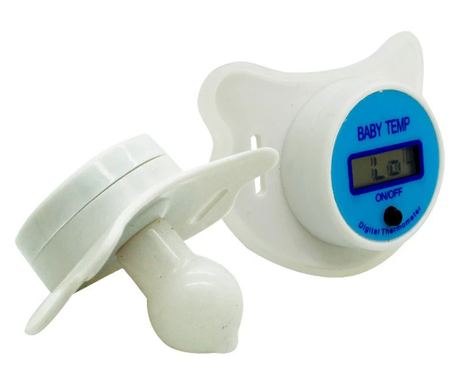 Vgrajen elektronski termometer v dudo, modra
