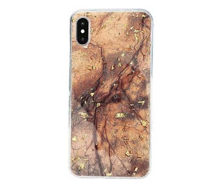 Θήκη με φύλλο χρυσού 24Κ για iPhone XS max, χρώμα Diamond brown