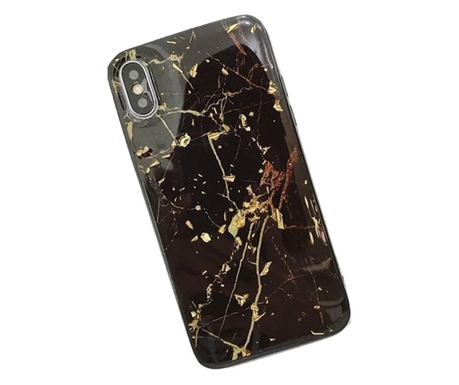 Θήκη με φύλλο χρυσού 24 καρατίων για iPhone XS max, χρώμα Glitter black
