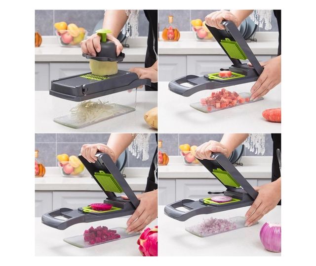 Уред за рязане на плодове и зеленчуци CHOPMASTER, 12в1, 1.5Л ...