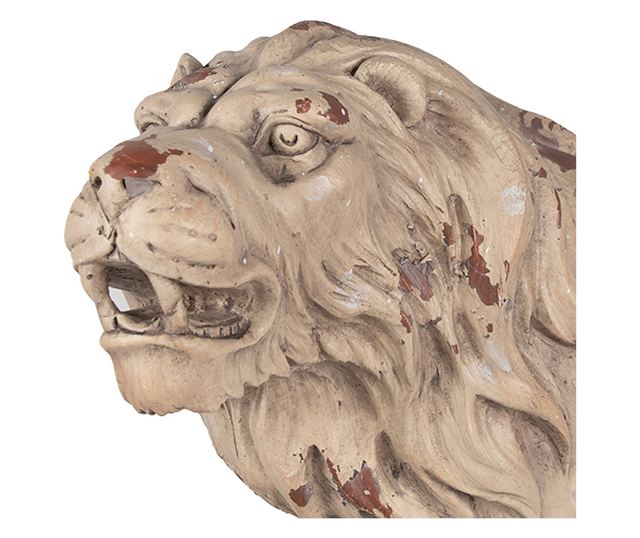 Figurica Lav keramika bež smeđa 55x23x40 cm