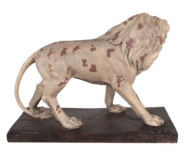 Figurica Lav keramika bež smeđa 55x23x40 cm
