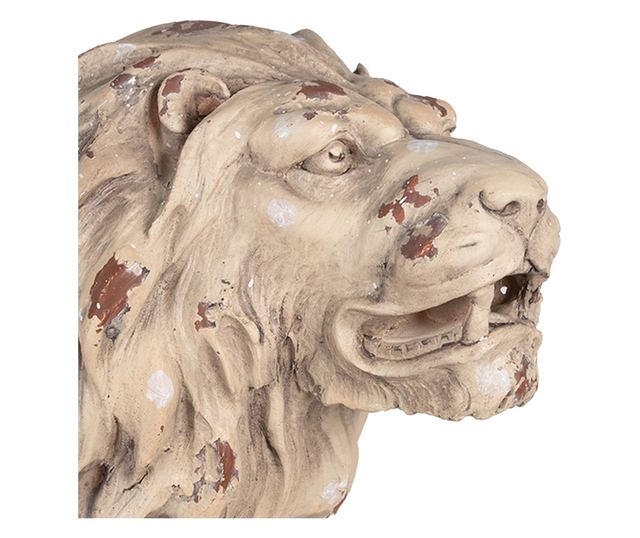 Figurica Lav Keramika Smeđa Bež 55x23x40 cm