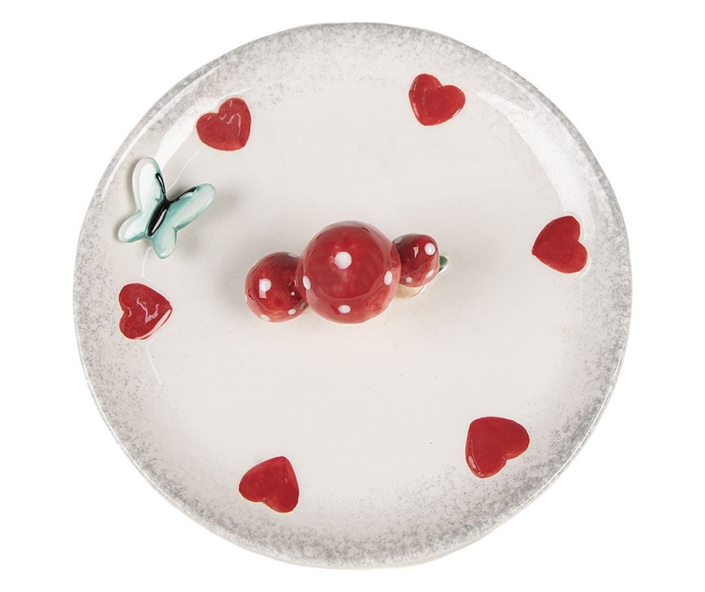 Platou decorativ ceramica Ciupercute 21x6 cm - 3