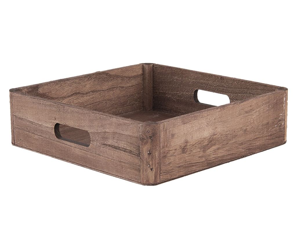 Set 3 tavi lemn maro 24x24x6 cm, 20x20x6 cm, 16x16x6 cm - 4