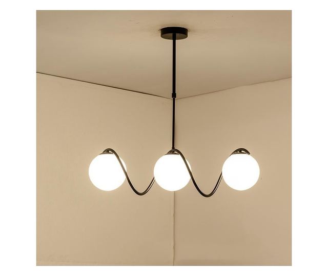 Lustra RFAN, Model 5481/3, Cu 3 Abajururi, 3 x E27, Negru