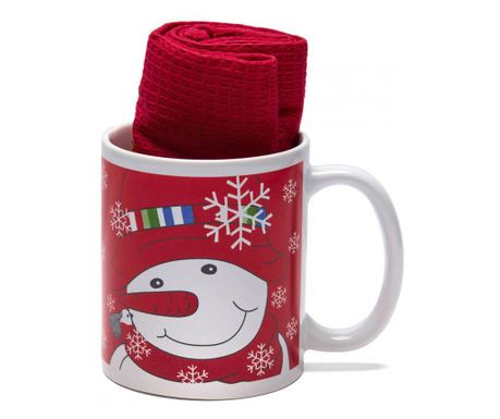 SET ŠALICA S KUHINJSKIM RUČNIKOM XMAS