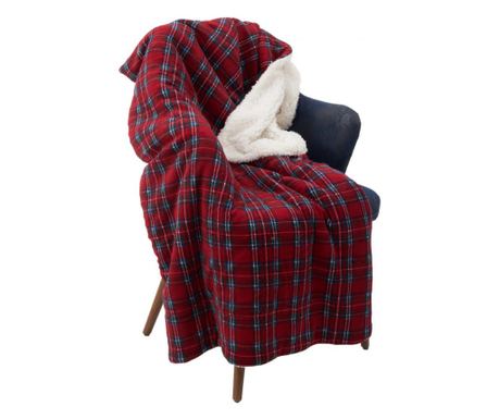 FLEECOVÁ DEKA 150X200 CM KOSTKOVANÁ