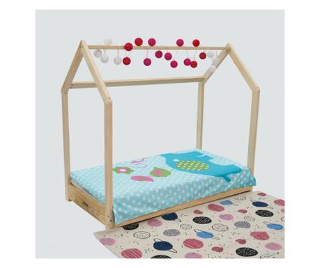 Κρεβάτι Σπιτάκι, Φυσικό, 140X70, U-Grow