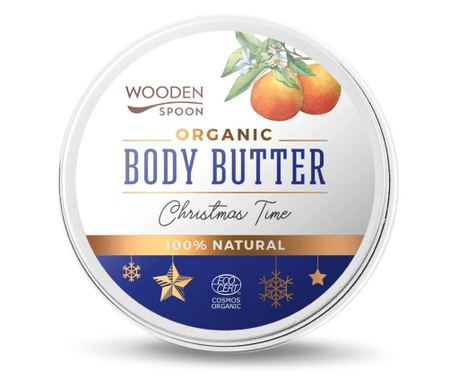 Božična krema za telo, bio, 100 ml, Wooden Spoon