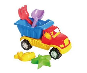 Homokozó játékokkal teli teherautó Costinesti Burak toys