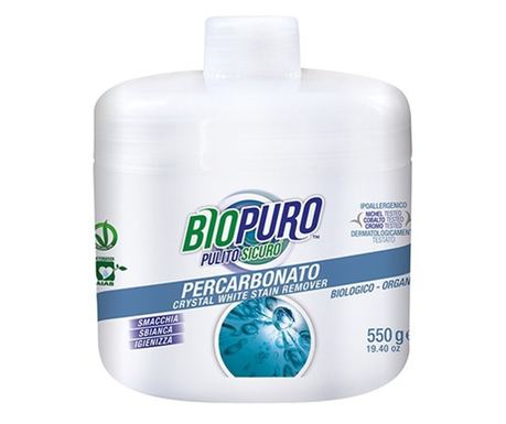 Biopuro Hipoalergeni Bio Pralni Prah za Odstranjevanje Madežev 550g