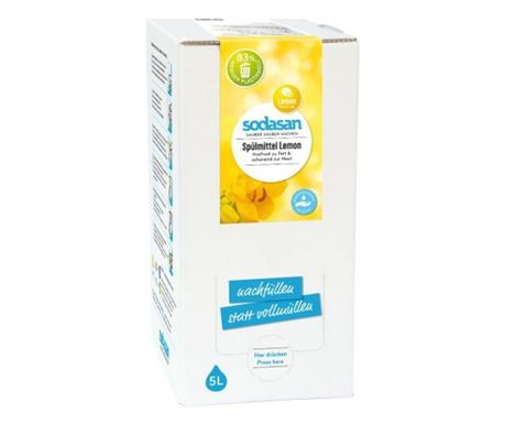 SODASAN Βιολογικό Υγρό Πιάτων Λεμόνι 5L