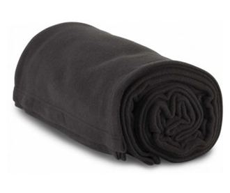 Patura pufoasa polar Kotonia Home, 100% microfibra, 175x220 cm - uni, negru
