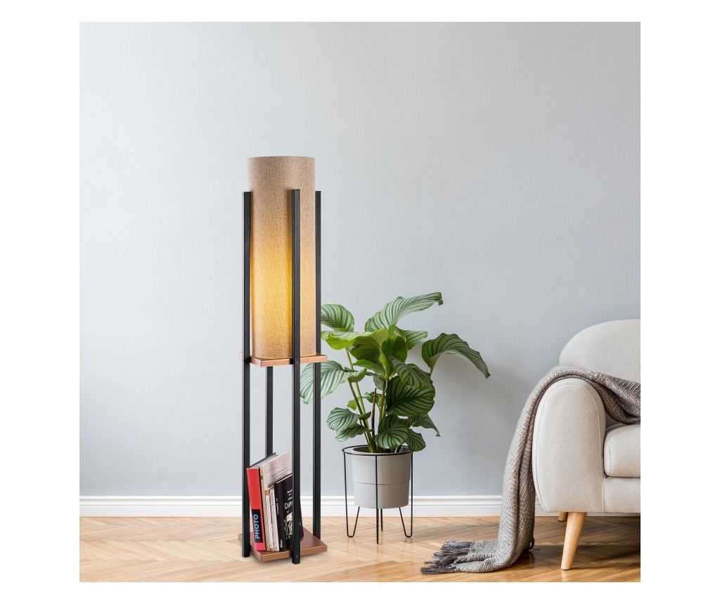 ALENA mennyezeti lámpa, fekete-réz szín