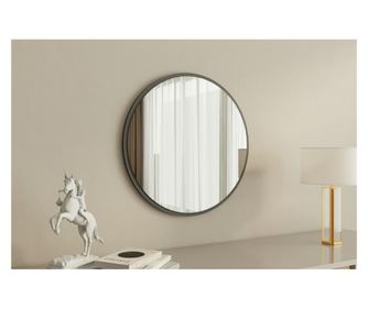 Καθρέφτης OZZE, ANTHRACITE, λευκό χρώμα