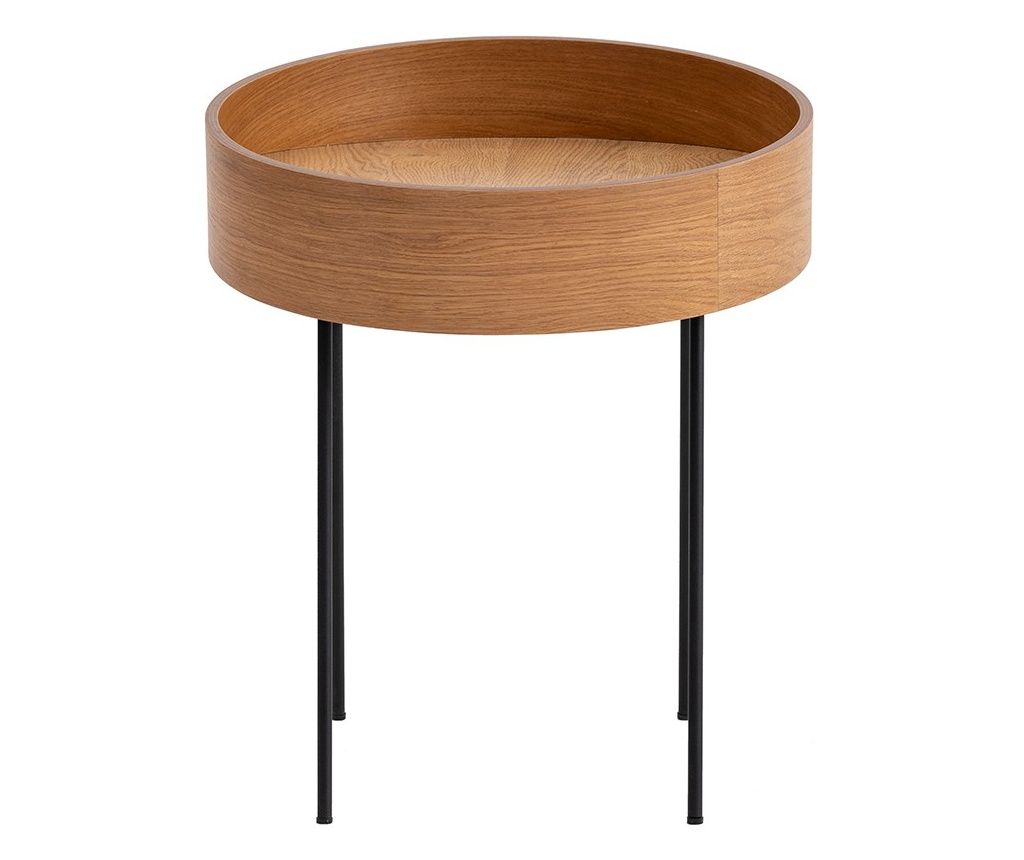 Masă auxiliară ILO, natur, lemn