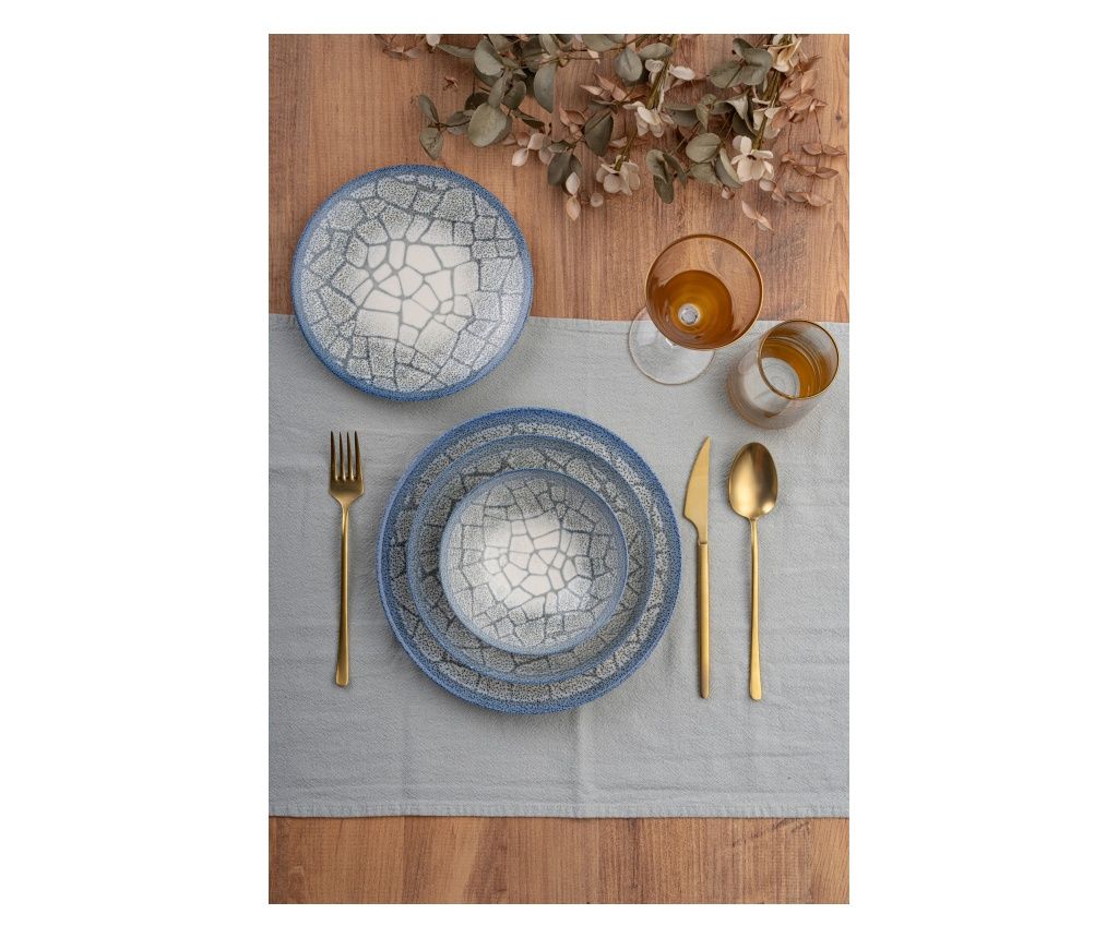 Set farfurii serviciu de masă (24 piese)
