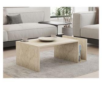 Măsuță de cafea MEMO, culoare Travertine