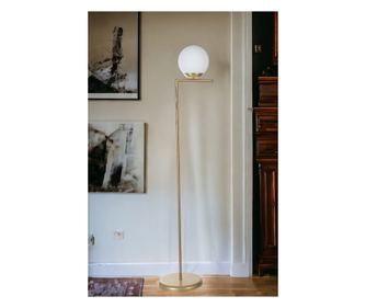 Lampă de podea RAELYN, culoare aurie, culoare albă