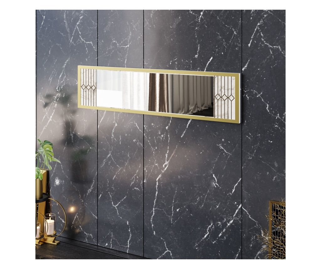 JAMESON laminált dísztükör, fehér