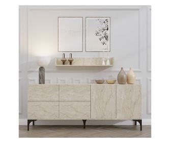 Komoda STELLA, barva Travertine