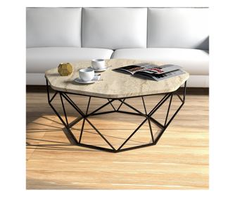 Măsuță de cafea DIAMOND, culoare Travertine