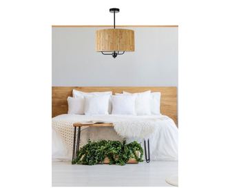 Luster CALLUM, ξύλινο, μαύρο χρώμα