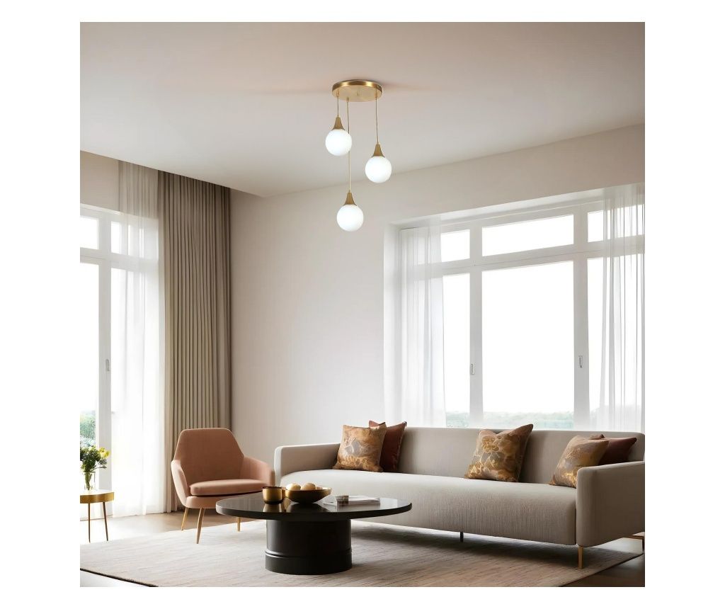 Lustru AMARI, culoare albă, culoare aurie