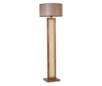 Lampă de podea EZRA, culoare nuc, Wicker