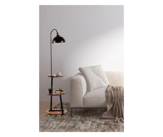 Lampadar CHRISTOPHER, culoare neagra, culoare nuc
