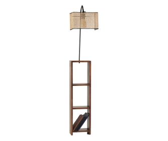 Lampadar ELSA, ratan, culoare neagră