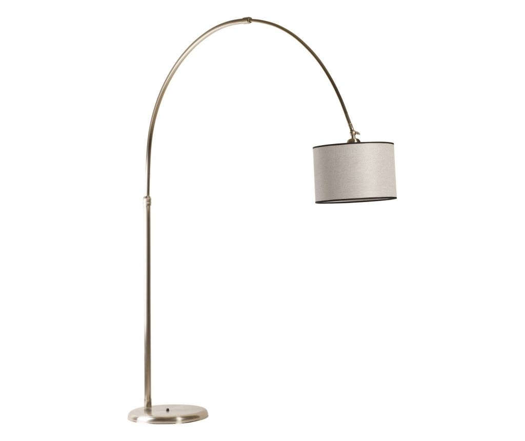JAXON floor lamp, chrome color, gray color