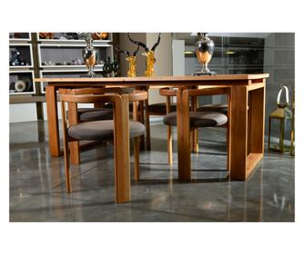 Souprava židlí (2 kusy) CERY, barva dubu, hnědá