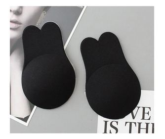 Set 2 x Pernite din silicon pentru sani cu efect de push up negre mărime L