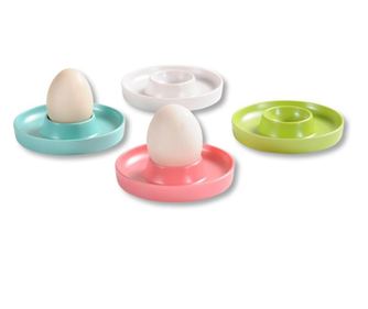Set 4 tavi pentru oua Kesper 41165, 10x2 cm, melamina, multicolor
