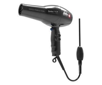 Uscator de par profesional, Solis, Swiss Perfection 360° IonicPRO, 2200 W, negru