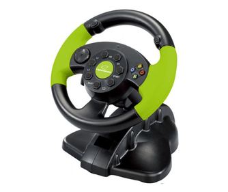 Гейминг волан с педали, xbox 360/pc/ps3, 13 бутона, вибрации, esperanza