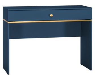 KONZOLOVÝ STOLEK, FURNLUX CLASSIC, MARINE, 100x40x79cm, MODRÁ, DŘEVĚNÉ KONSTRUKCE