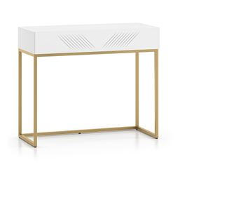 KONZOL, FURNLUX CLASSIC, CLEARING, 92x40x78cm, FEHÉR, MŰFA